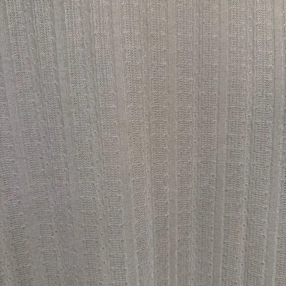 Reformation Sheer Pointelle Crop Top White Long Sleeve Size M - Picture 3 of 6